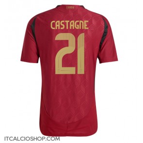 Belgio Timothy Castagne #21 Prima Maglia Europei 2024 Manica Corta